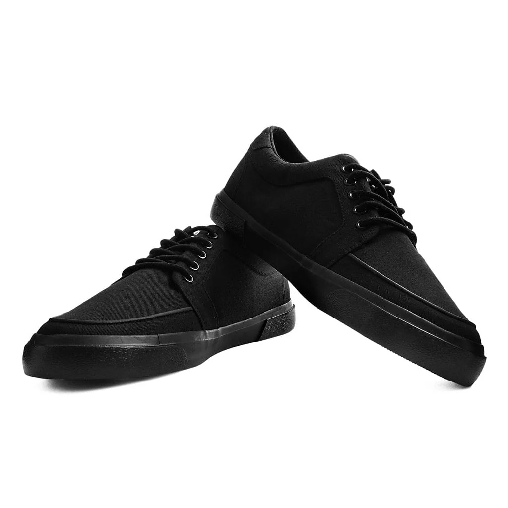 Creeper Sneaker Essential Eyelet Black Canvas - Image 4