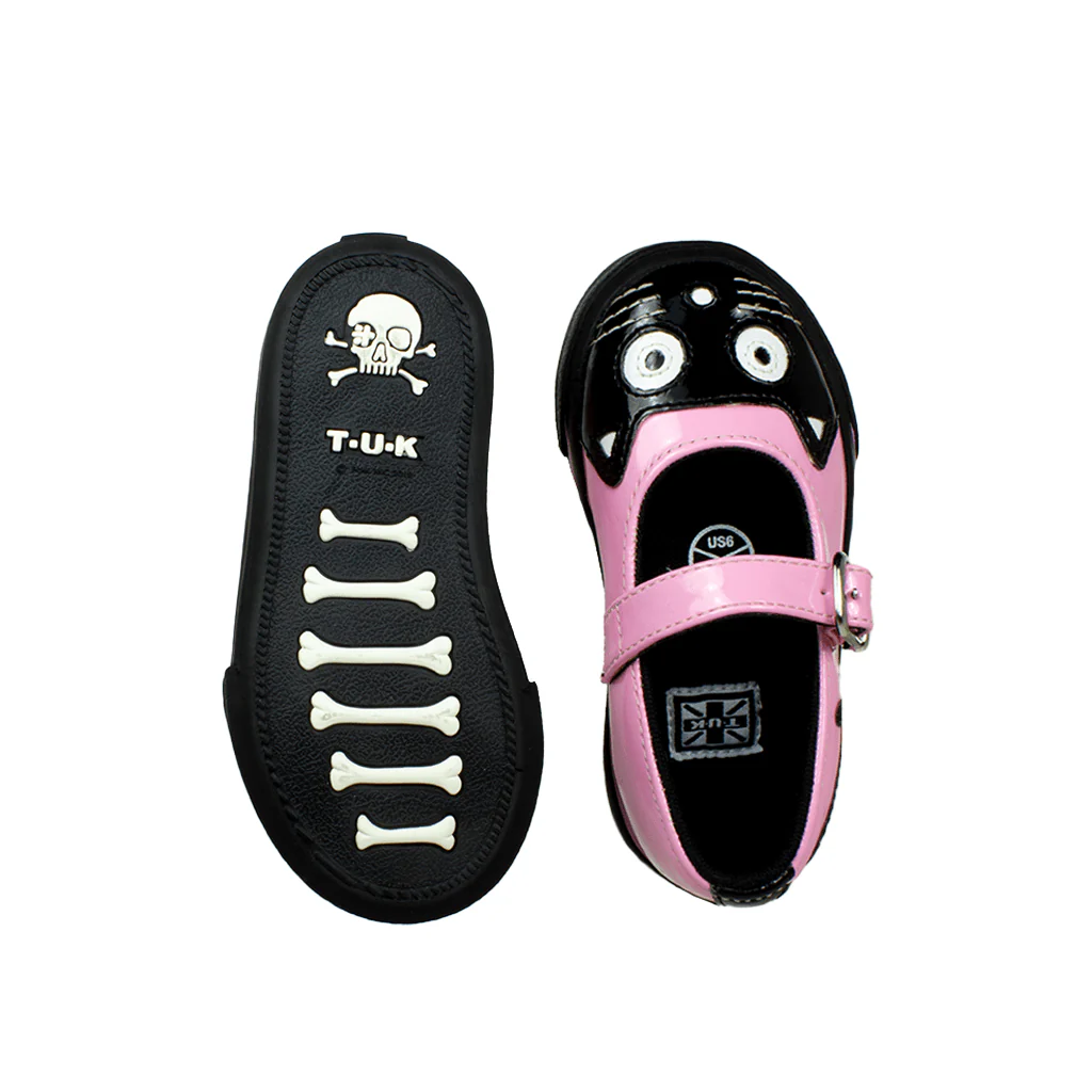 Mary Jane Kitty Toddler Sneaker Black & Pink - Image 6