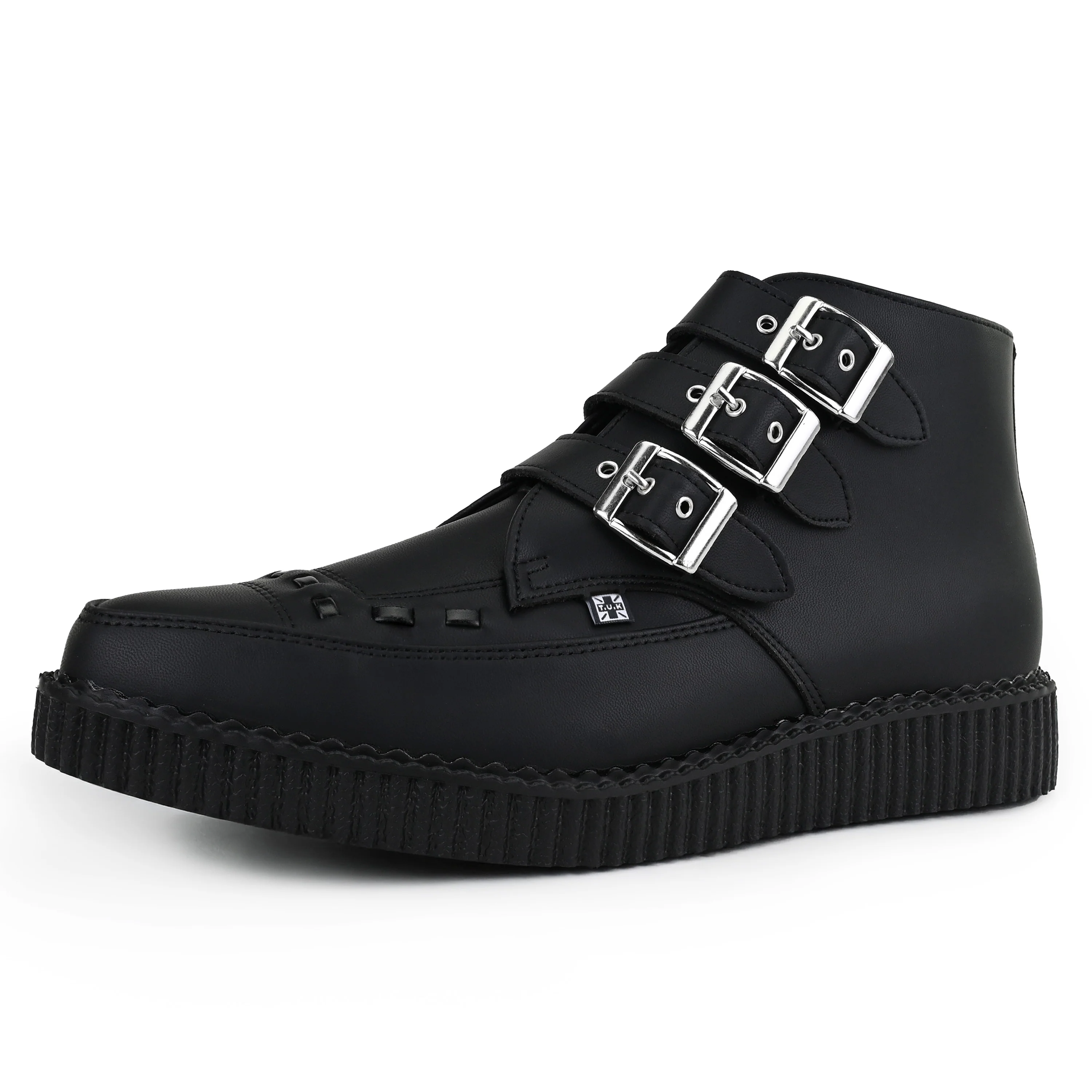 Pointed Creeper 3-Buckle Boot Black TUKskin™ - Image 3