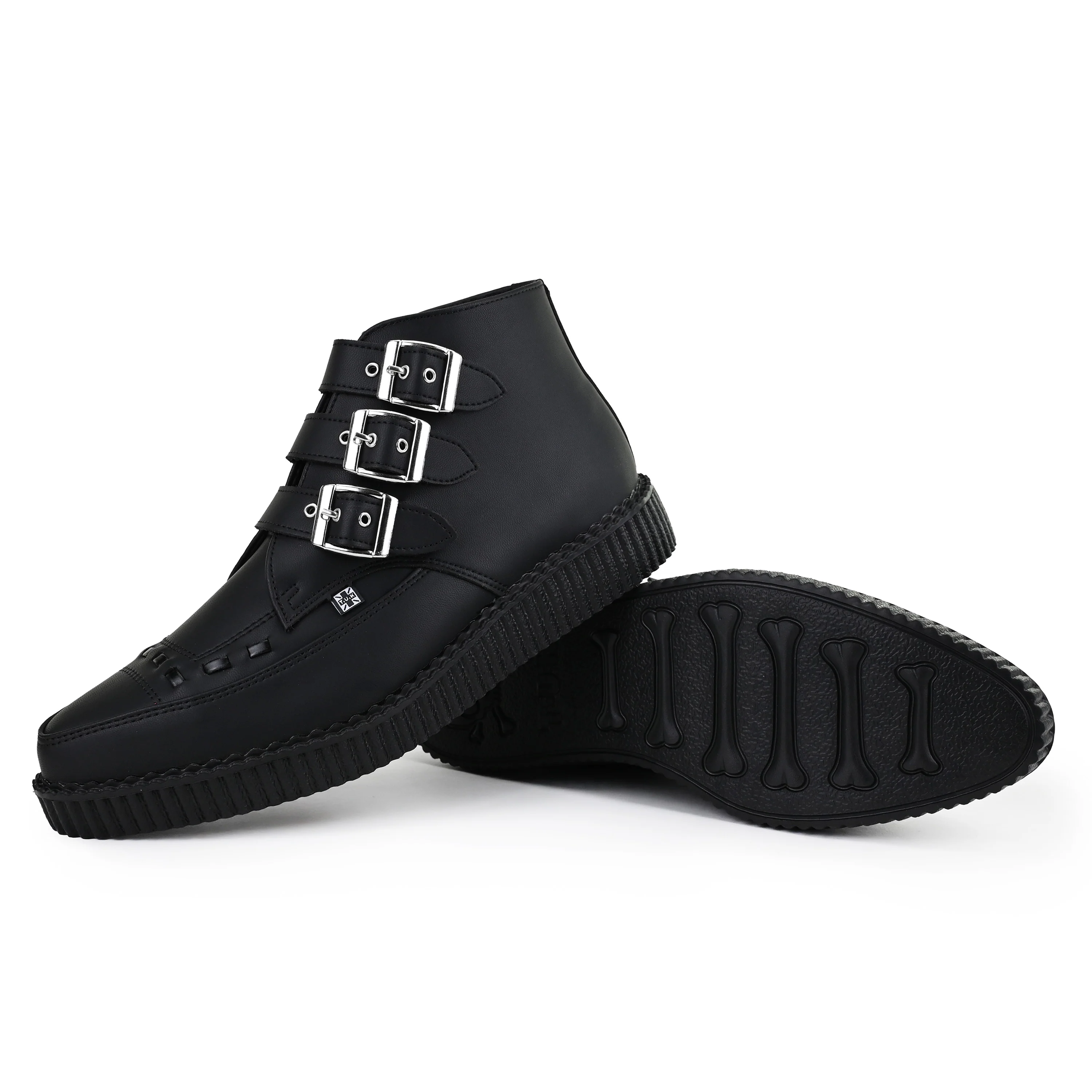 Pointed Creeper 3-Buckle Boot Black TUKskin™ - Image 4