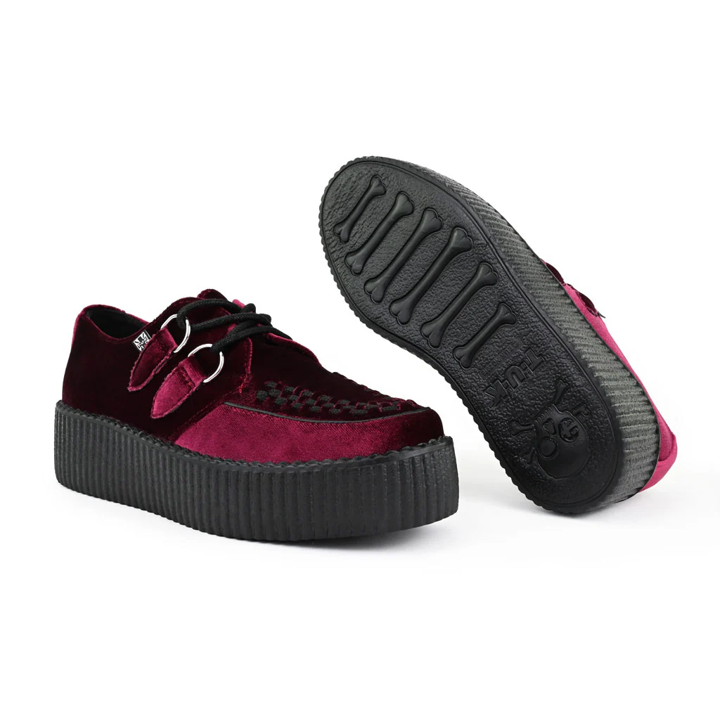 Viva High Creeper Burgundy Velvet - Image 4