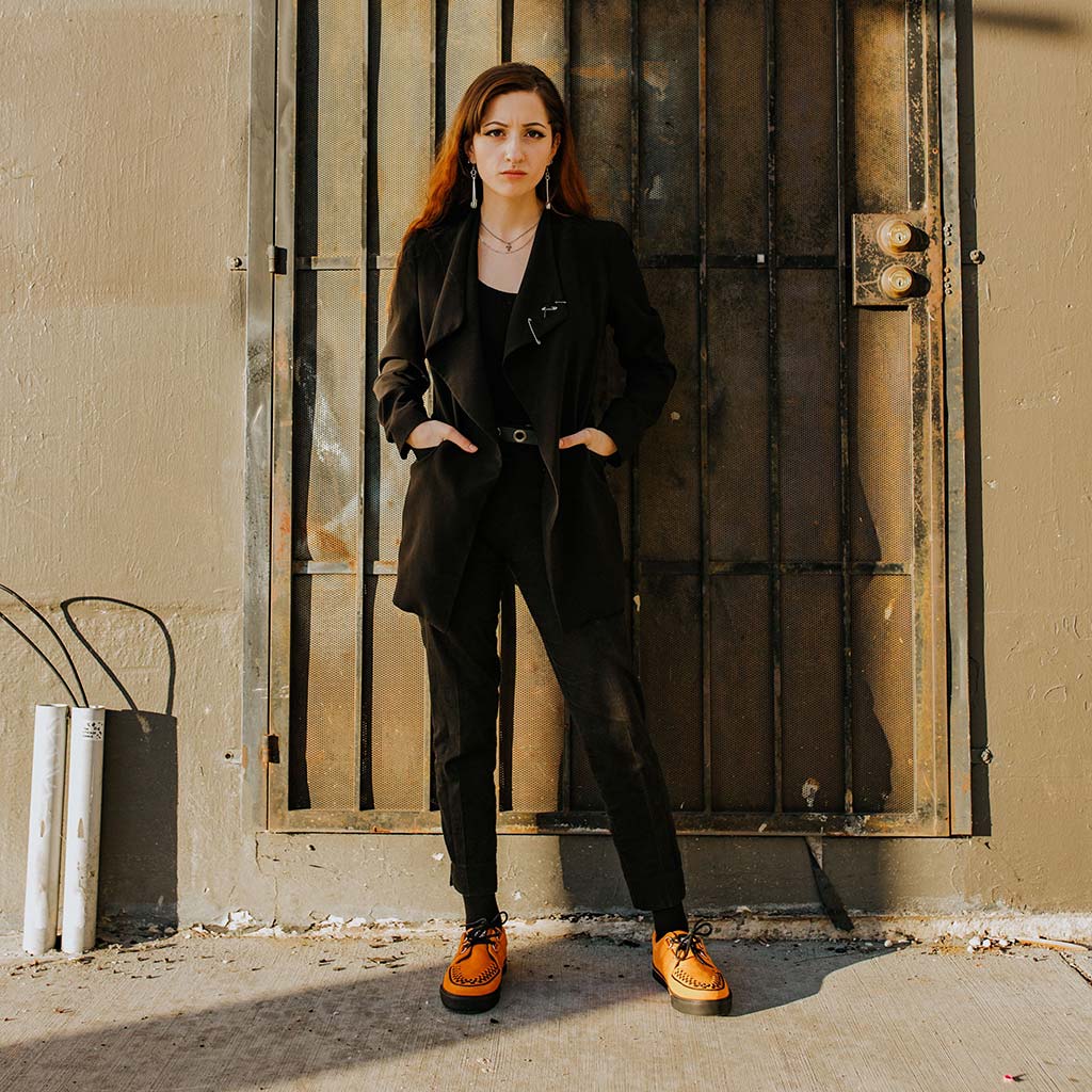 Creeper Sneaker Burnt Orange Suede - Image 7