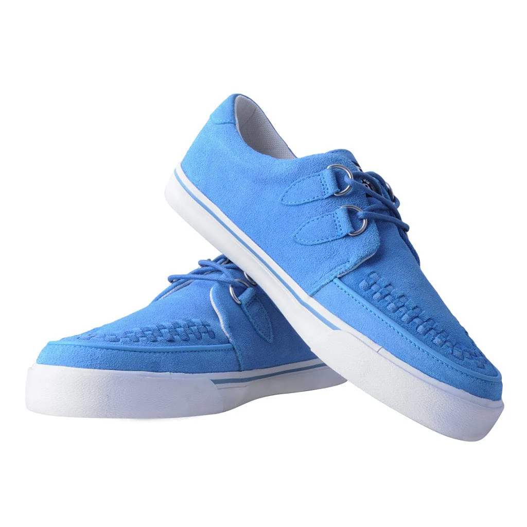 Creeper Sneaker Blue/White Suede - Image 3