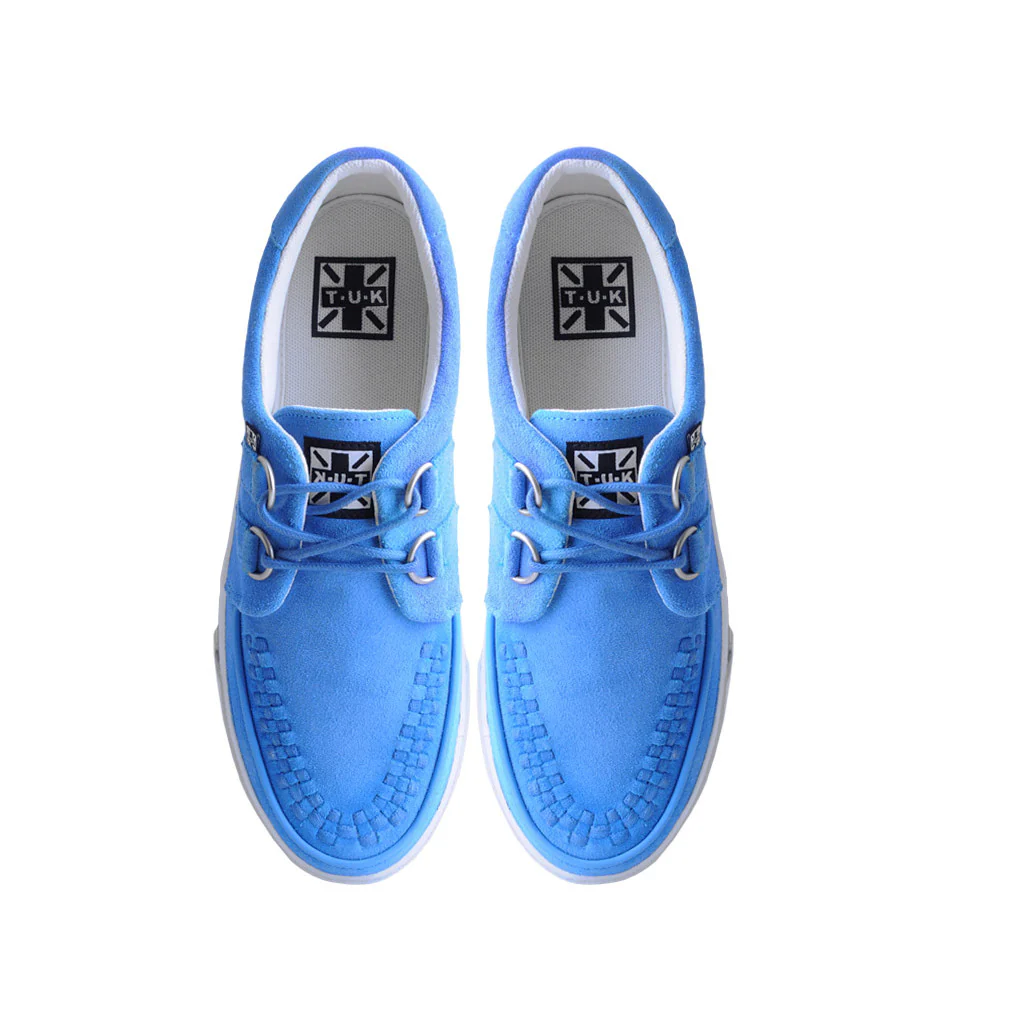 Creeper Sneaker Blue/White Suede - Image 5