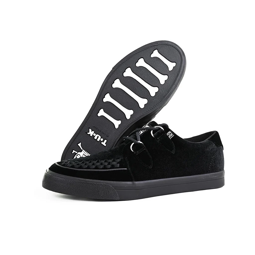 Creeper Sneaker Black Velvet - Image 4