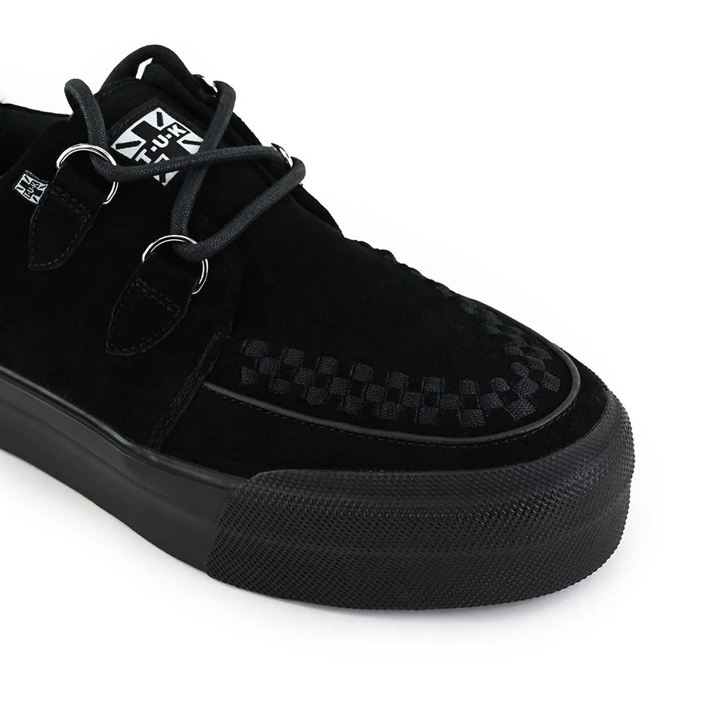 Creeper Sneaker Stacked Black Suede - Image 5