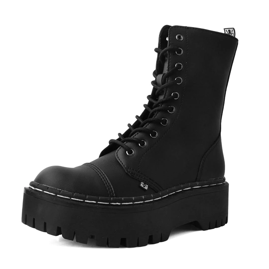 Double Decker 10-Eye Boot Black TUKskin™ - Image 3