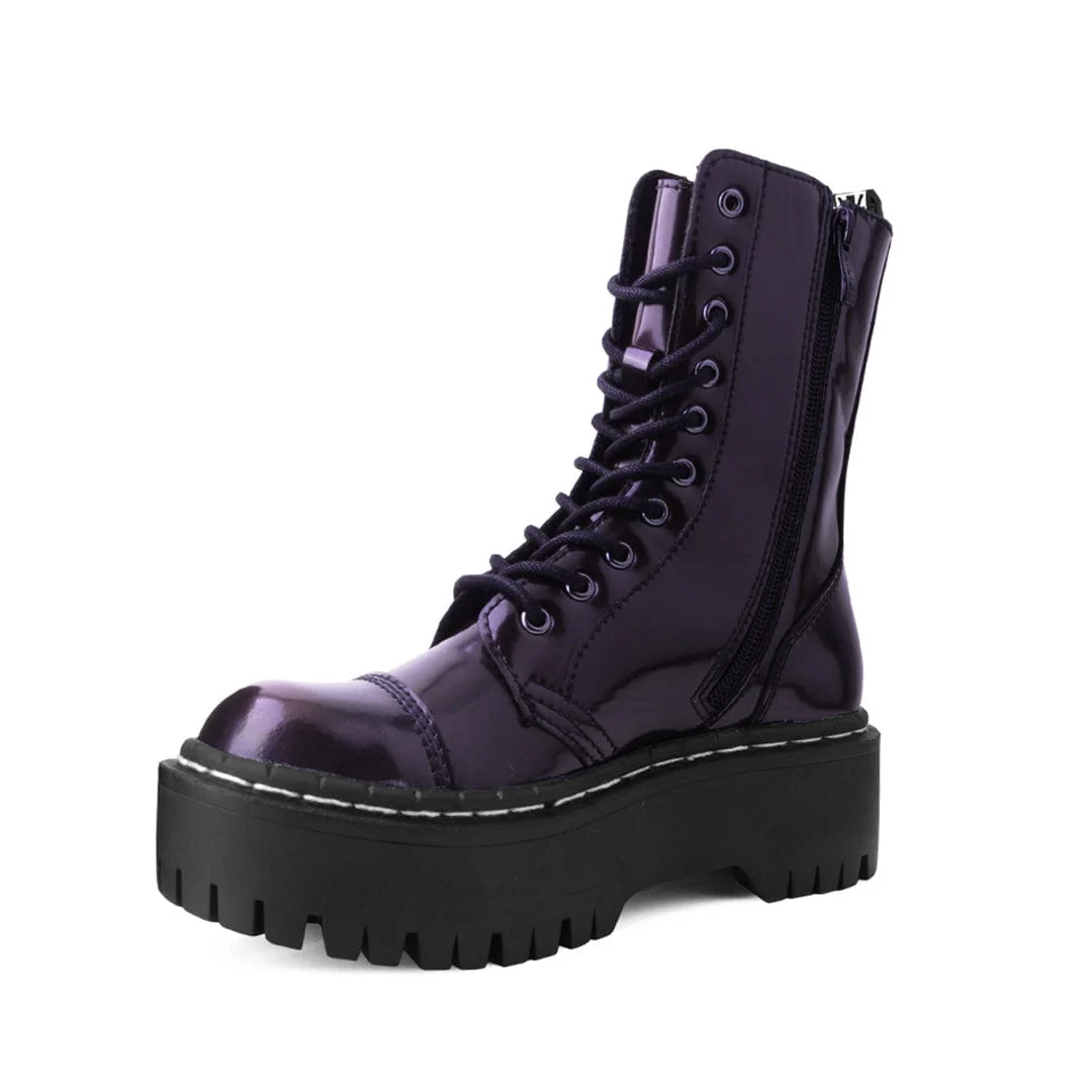 Double Decker 10-Eye Boot Burgundy TUKskin™ - Image 3