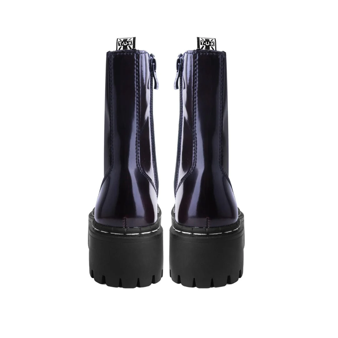 Double Decker 10-Eye Boot Burgundy TUKskin™ - Image 4