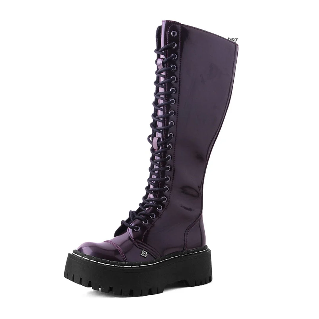 Double Decker 20-Eye Boot Burgundy TUKskin™ - Image 3