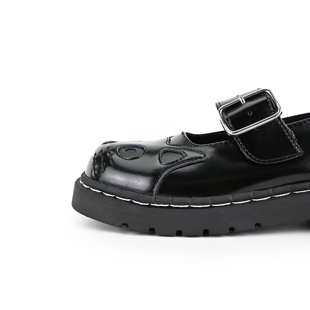 Mary Jane Kitty All Black Leather - Image 4