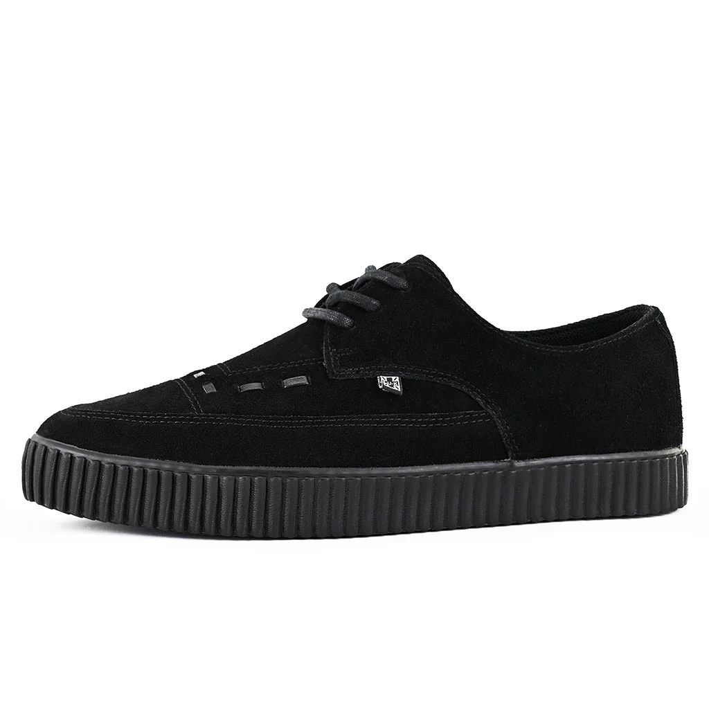 Pointed Creeper Sneaker Black Suede - Image 3