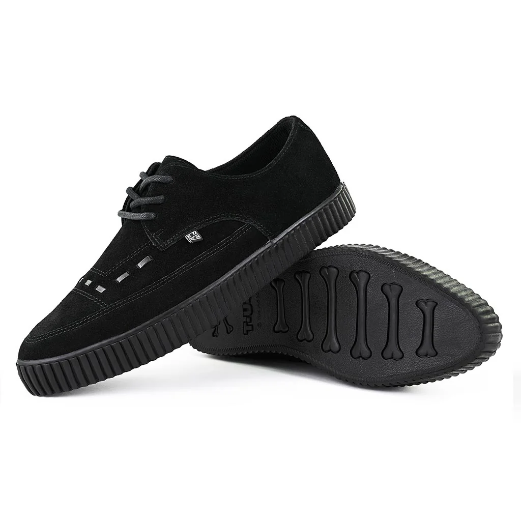 Pointed Creeper Sneaker Black Suede - Image 4
