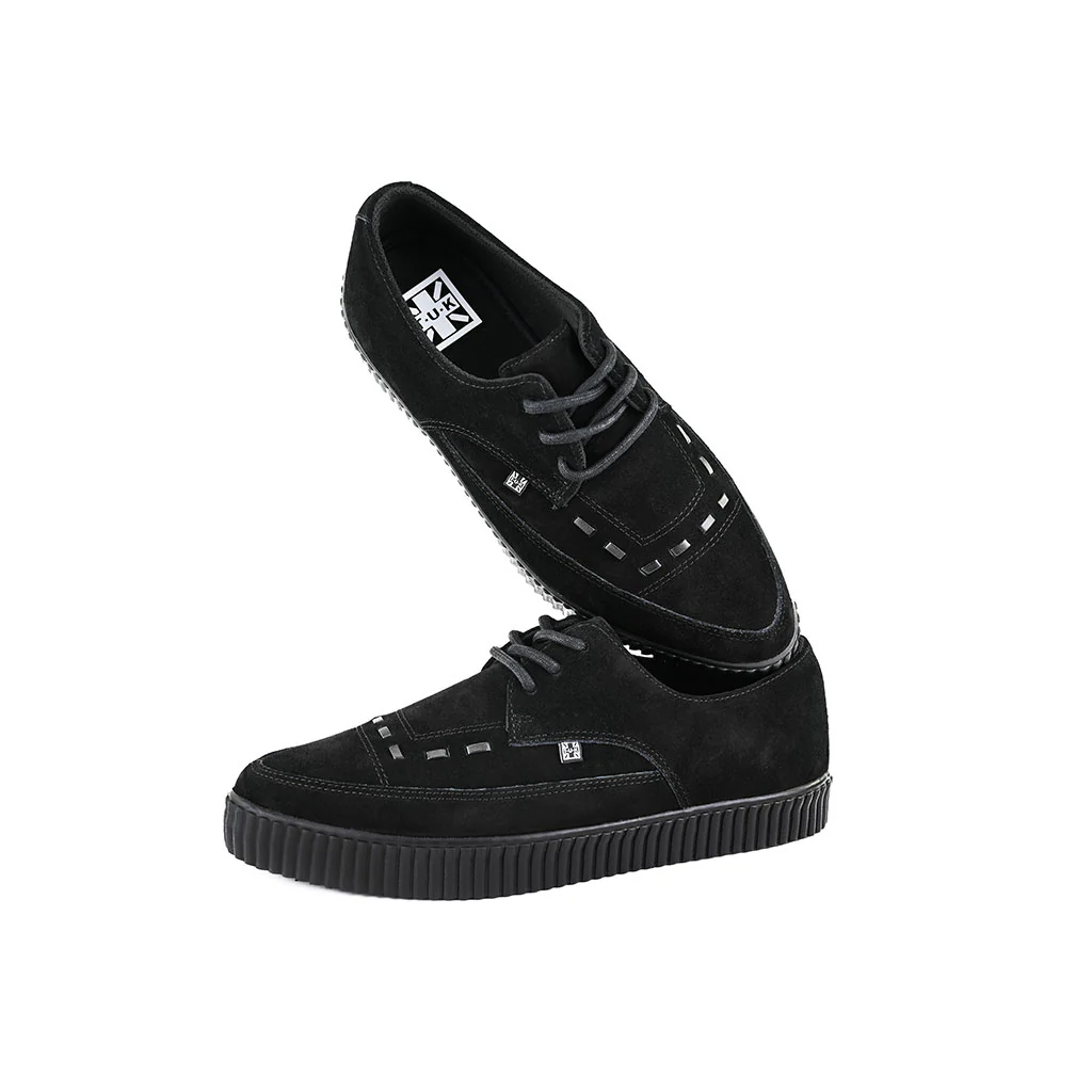Pointed Creeper Sneaker Black Suede - Image 5