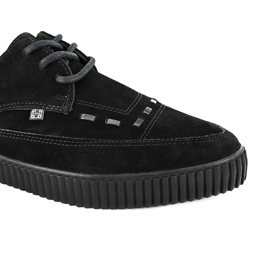 Pointed Creeper Sneaker Black Suede - Image 6