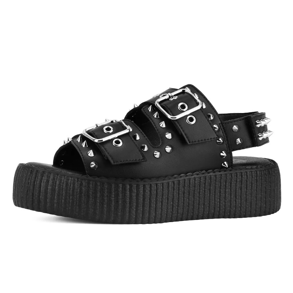 Viva High Stud Sandal Black - Image 3