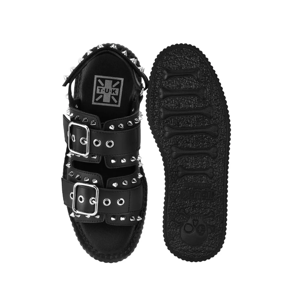 Viva High Stud Sandal Black - Image 4